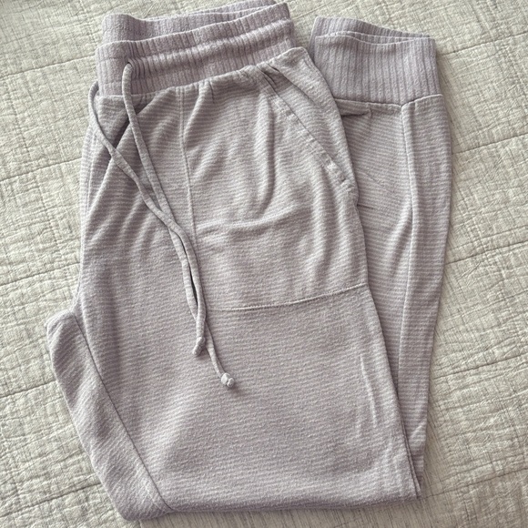 stars above Other - Cozy Light Lavender Stripe Jogger Style Lounge/Sleep Pants